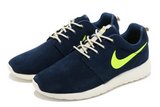 Nike耐克赤足跑鞋 2012新款roshe run反毛皮深蓝 男