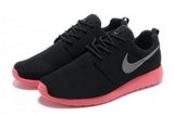 Nike耐克赤足跑鞋 2012新款roshe run反毛皮黑红 男