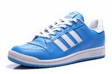 Adidas阿迪三叶草休闲板鞋 2012新款DECADE HI 经典低帮天蓝 男