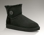 Ugg雪地靴短筒靴 2012新款羊皮毛一体3352黑 女
