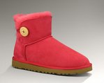 Ugg雪地靴短筒靴 2012新款羊皮毛一体3352番茄红色 女