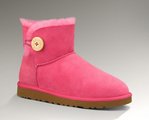 Ugg雪地靴短筒靴 2012新款羊皮毛一体3352粉红色 女