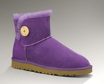 Ugg雪地靴短筒靴 2012新款羊皮毛一体3352紫 女