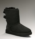 Ugg雪地靴短筒靴 2012新款羊皮毛一体3352黑色 女