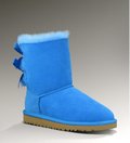 Ugg雪地靴短筒靴 2012新款羊皮毛一体3352蓝色 女