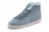 Nike耐克开拓者 2012冬款4代高帮加毛浅灰 女 Nike耐克开拓者 2012冬款4代高帮加毛浅灰 女