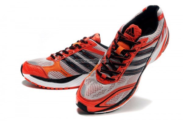 Adidas阿迪三叶草清风跑步鞋 2010新款snova glide 2m灰桔 男