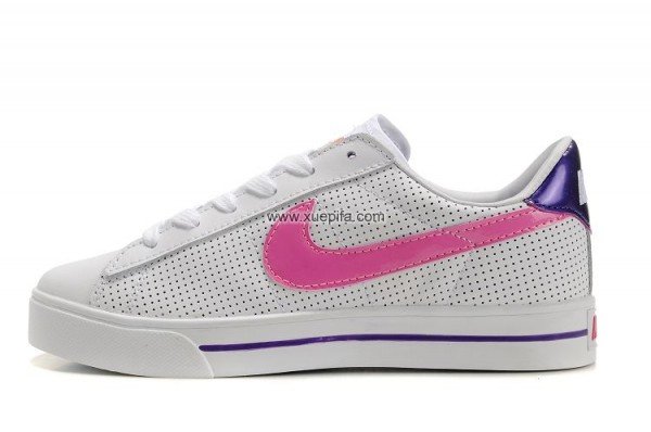 Nike耐克文化鞋 2010新款902冲孔白粉红 女