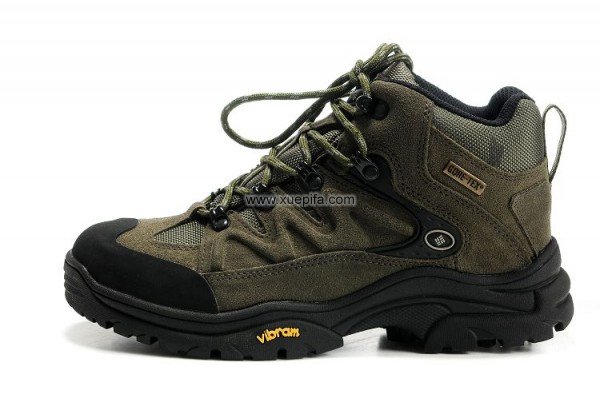 哥伦比亚登山鞋 0919军绿色 情侣