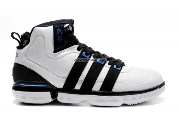 Adidas阿迪霍华德篮球鞋 2010新款黑白色 男