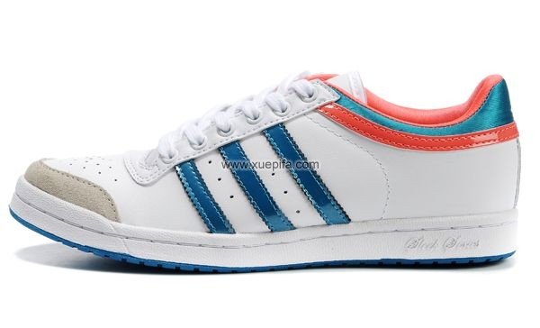 Adidas阿迪三叶草女子轻跑鞋 2010新款白蓝 女