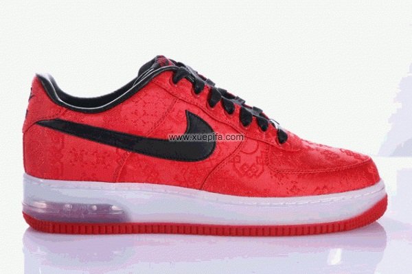Nike耐克空军板鞋 1代中国红低帮 情侣