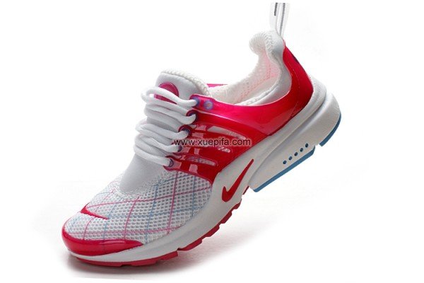 耐克王跑鞋 2010新款雕刻白红玉 女