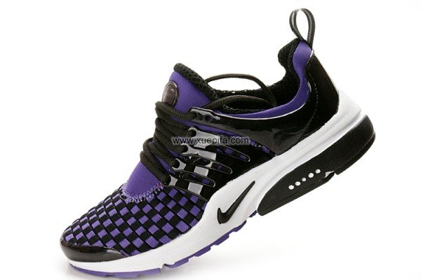 耐克王跑鞋 2010新款编织鞋黑紫 情侣