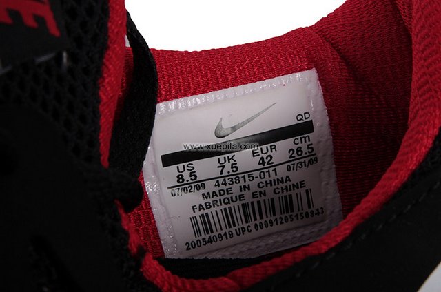 Nike耐克赤足跑鞋 2011新款free run 刘翔黑白红 男