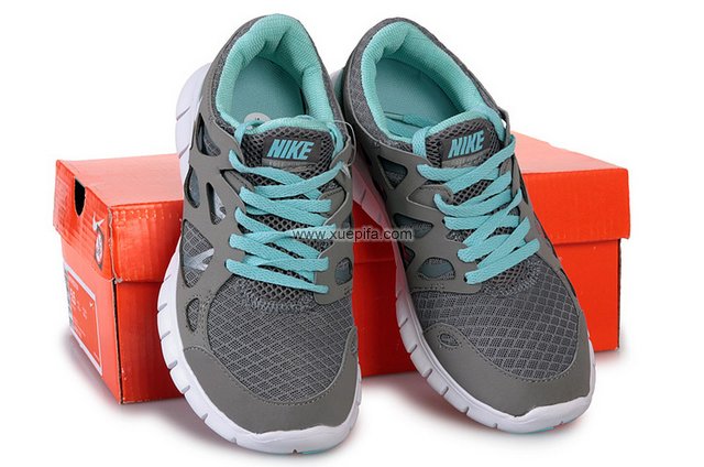 Nike耐克赤足跑鞋 2011新款free run 刘翔灰月 女