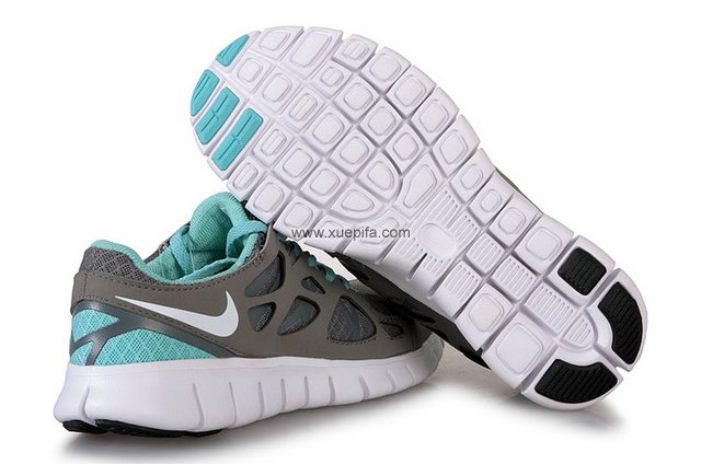 Nike耐克赤足跑鞋 2011新款free run 刘翔灰月 女