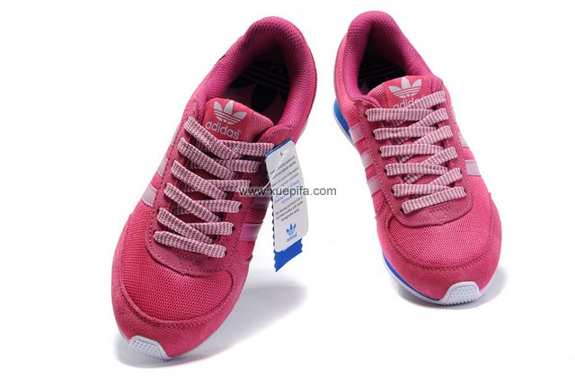 Adidas阿迪三叶草运动跑鞋 粉红色 女