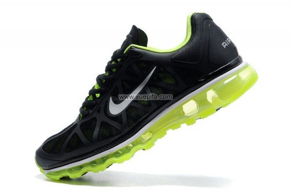 Nike耐克Air max跑鞋 09五代网面黑绿 女