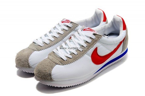 Nike耐克阿甘鞋 2011新款网布白红 情侣