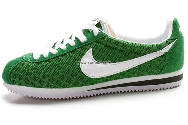 Nike耐克阿甘鞋 2011新款网面绿白 情侣