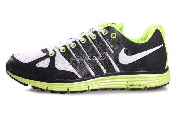 Nike耐克登月跑鞋 2011新款二代加强版灰绿 男