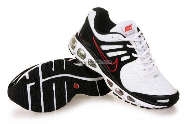 Nike耐克Air max跑鞋 2010网面 白黑红 男