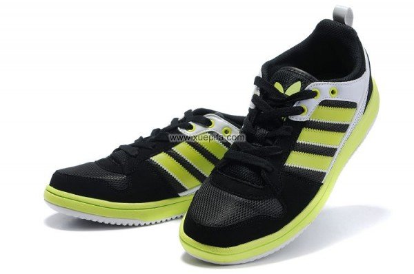 Adidas阿迪三叶草清风跑步鞋 2011夏季黑绿 男