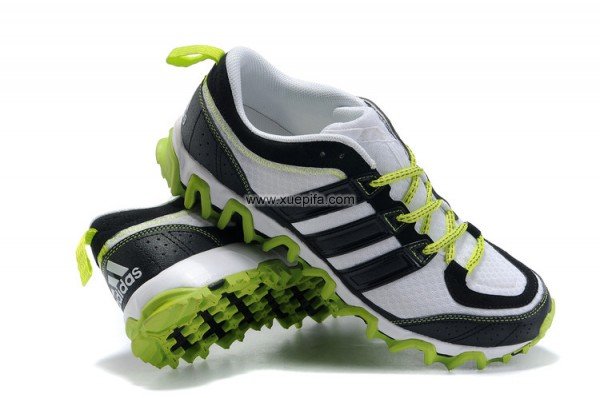 Adidas阿迪三叶草清风跑步鞋 2011夏季1169黑绿 男