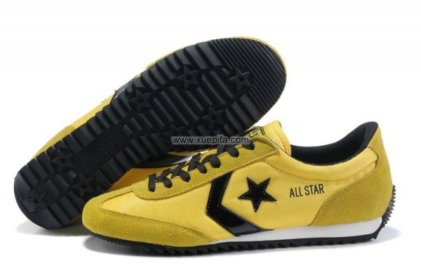 匡威休闲鞋 2011新款复古黄色 情侣