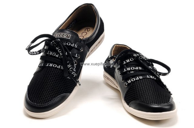 爱步网布鞋 黑色 男