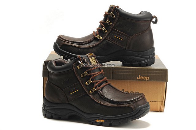 吉普皮靴 高邦咖啡色 男