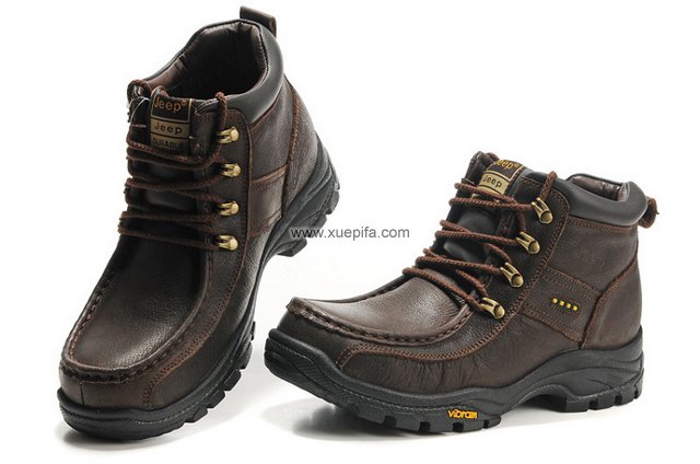 吉普皮靴 高邦咖啡色 男