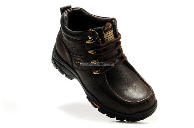 吉普皮靴 高邦咖啡色 男