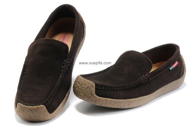 暇步士休闲鞋 反绒皮咖啡 男