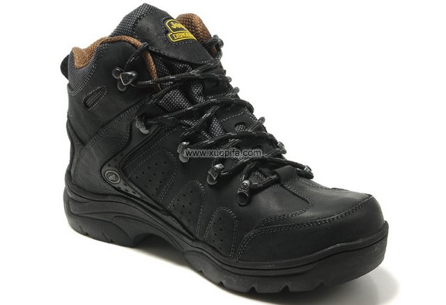 吉普登山靴 疯马皮防水袜套黑色 男