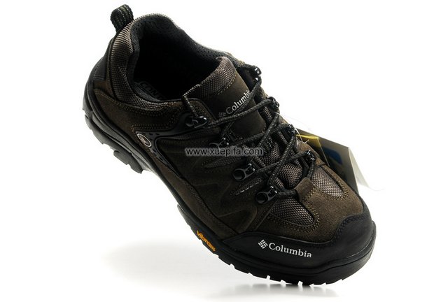 哥伦比亚登山鞋 钢扣绿色 男