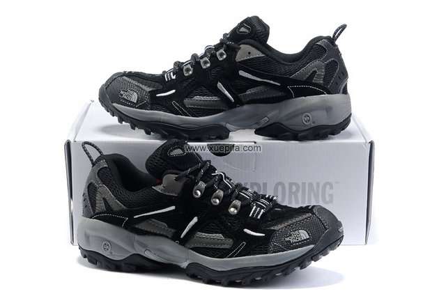 北脸网布登山鞋 清风透气黑白色 男