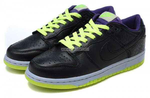 Nike耐克Dunk板鞋 2011秋季新款黑绿紫 男