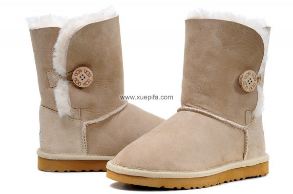Ugg雪地靴中筒靴 5803新款沙色 女