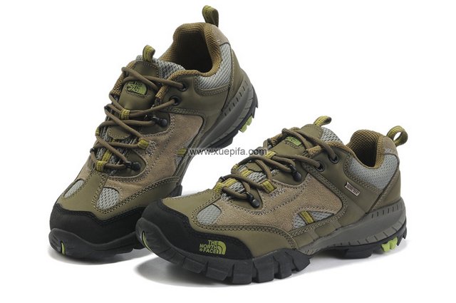 北脸登山鞋 头层磨砂皮卡其 男