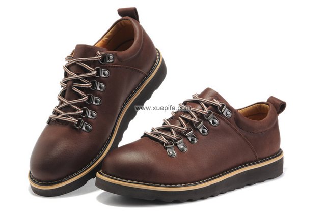 骆驼皮鞋 头层皮棕色 男