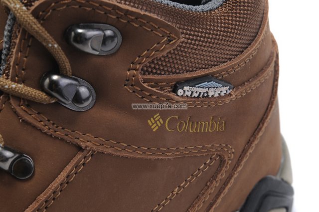 哥伦比亚登山靴 头层磨砂皮棕色 男女