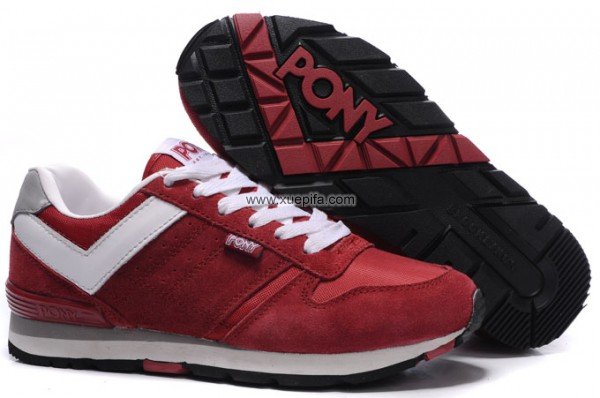 Pony波尼玛丽外宿中鞋 韩国文根英同款酒红 女