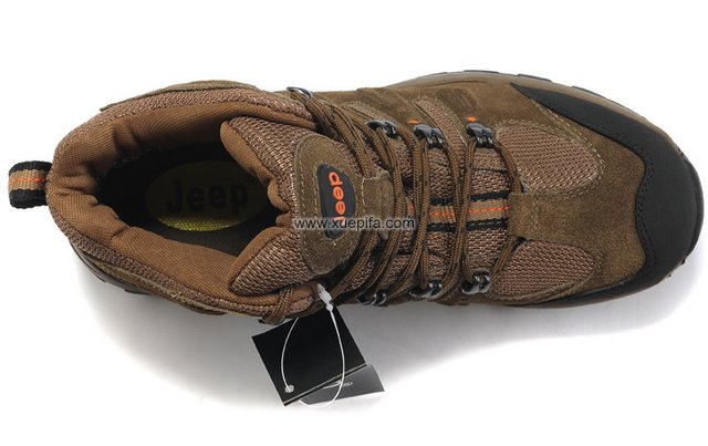 吉普登山靴 疯马皮棕色 男