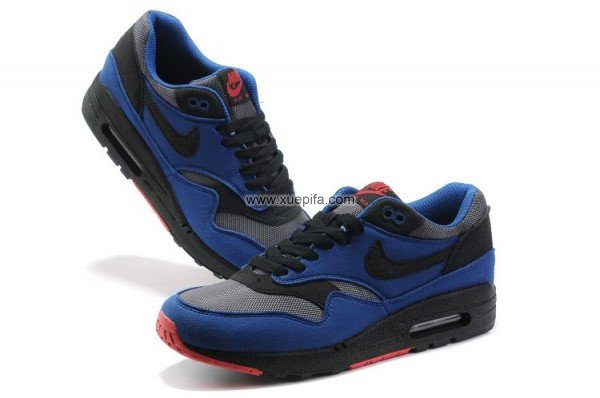 Nike耐克Air max跑鞋 87增高气垫跑步鞋深蓝黑 男