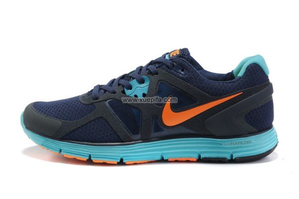 Nike耐克登月跑鞋 3代刘翔签名月桔红 男