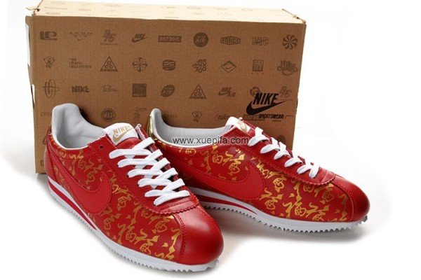 Nike耐克阿甘鞋 2012新款龙年吉祥限量版超轻红色 男女