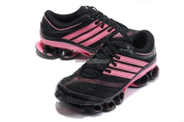 Adidas阿迪坦克 2012新款bounce3代网纱黑粉红 女