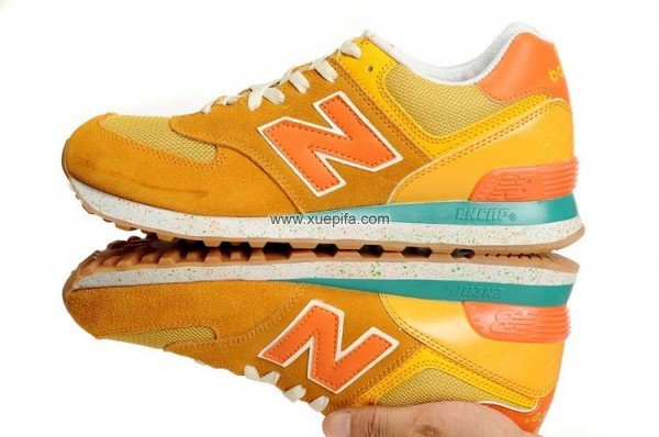 NewBalance新百伦水果跑步鞋 2012新款金桔黄 男女